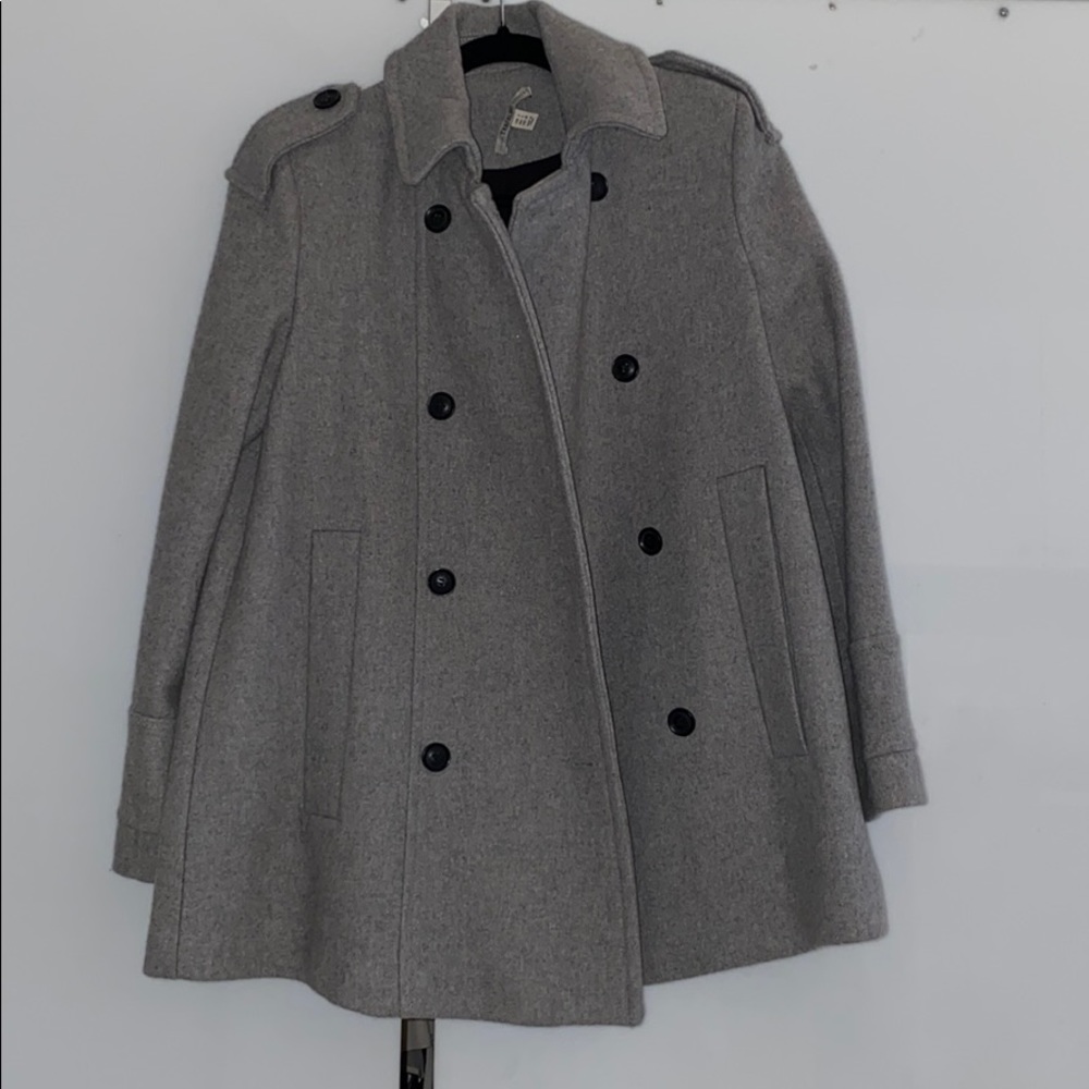 Grey Zara Peacoat